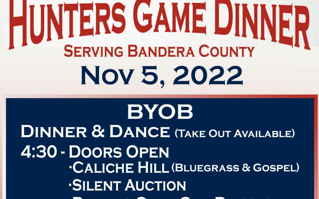 2022 Hunters Game Dinner