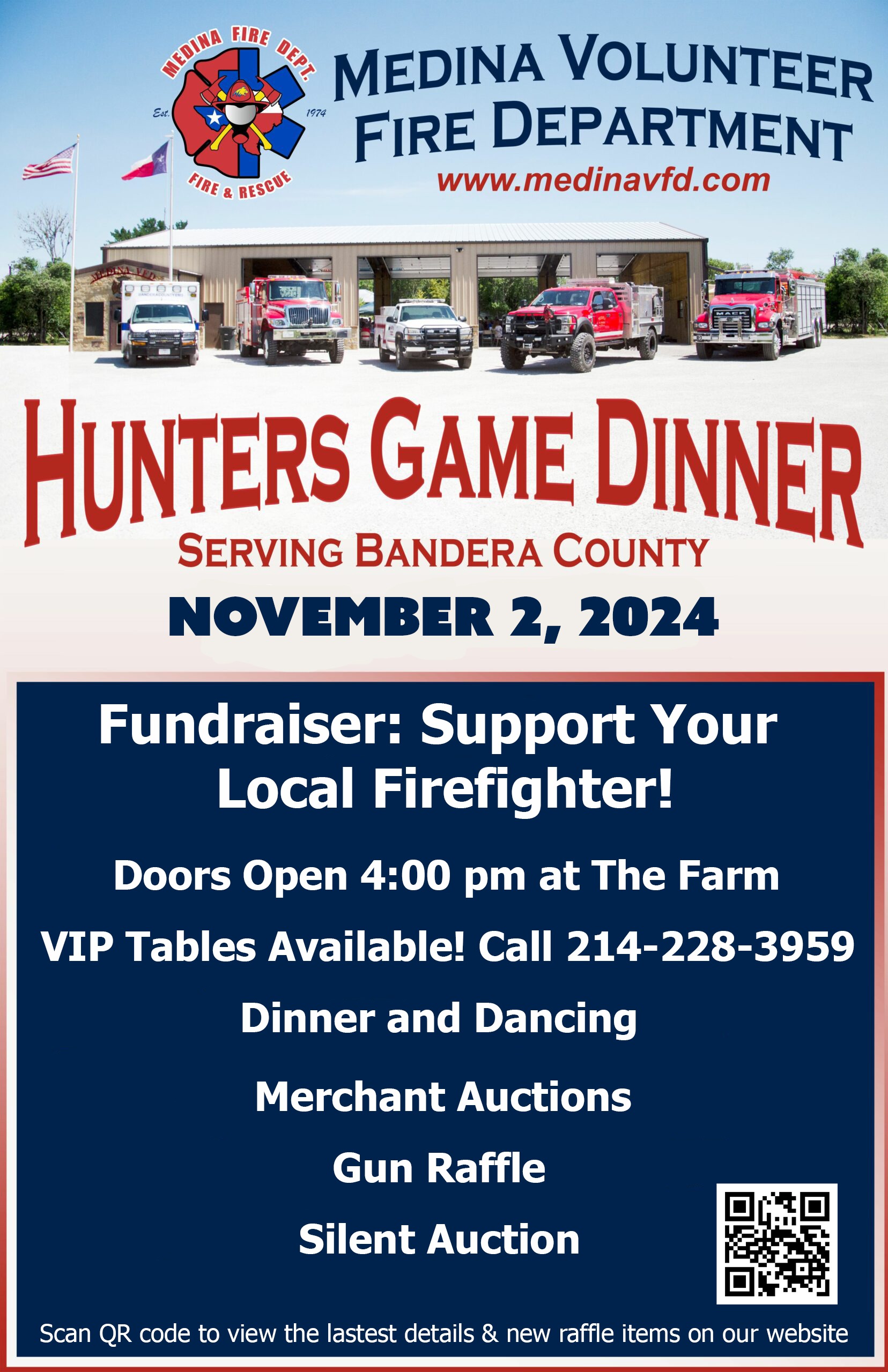 2024 Hunters Game Dinner Poster