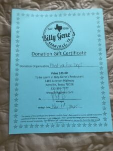 Billy Jeans Gift Certificate