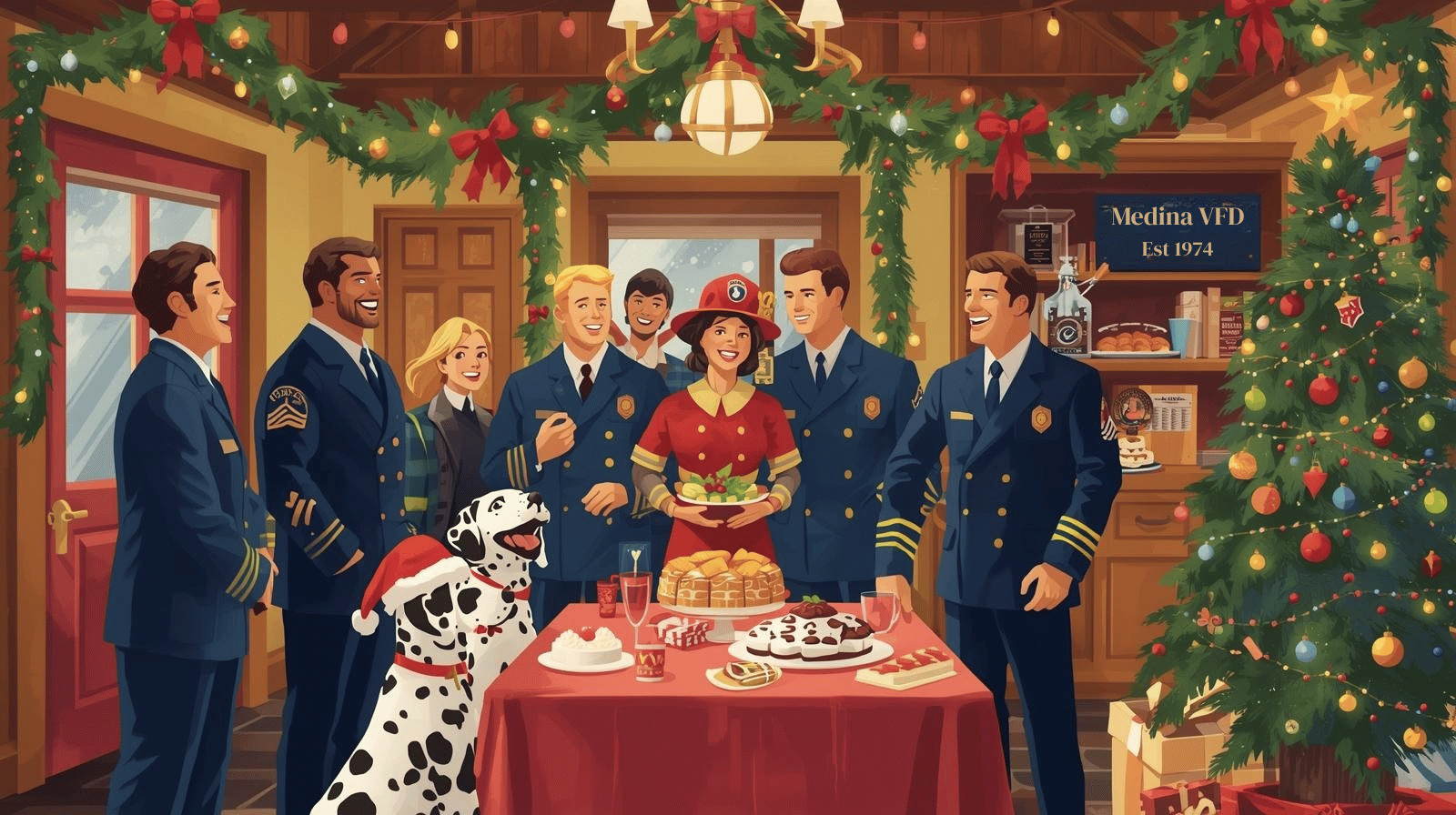 Christmas illustration MVFD